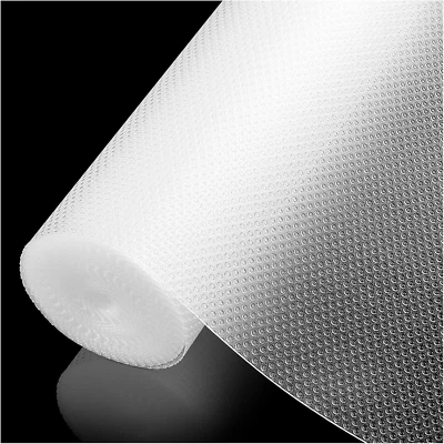 100% EVA Shelf Liner for Kitchen Cabinet, 12" X 240" Drawer Liners Non Adhesive