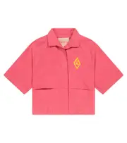 [The Animals Observatory] The Animals Observatory Lion logo cotton and linen shirt Y 6 multicoloured