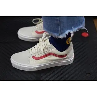 【正品】Vans Old Skool Vintage GD 激似36 基本 白紅 復刻 休閒