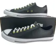 Converse by YOU Chuck Taylor CTAS Ox Sneaker Black Perforated Leather Men's 9.5