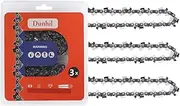 [Dunhil] 3 pack 16 inch 3/8" 050'' 55 Drive Links Chainsaw Chains S55 for Stihl MS170 MS180 MS193 MS200 Poulan PLN3516F McCulloch PM 400