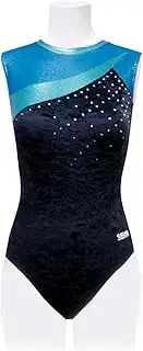 [Sasaki] GYMNASTICS SP7111G Leotard Black x Turquoise Blue