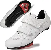 [ULTIANT] Mens Womens Cycling Shoes Compatible with Pelaton Road Bike Pelaton Shoes Riding Shoes Bicycle Pre-Installed Delta Cleats