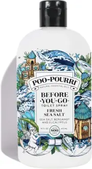 Poo-Pourri Before-You-Go Toilet Spray, Fresh Sea Salt, Refill Salt