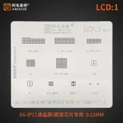 Amaoe BGA Reballing Stencil For Iphone 6S-12 LCD Display Face Dot IC Chip Net