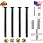 Versatile Adjustable Metal Desk Legs 32” - Perfect for Sofas, Tables & Cabinets