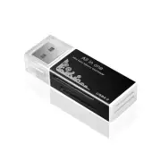 4-Port USB 2.0 Card Reader for SD, TF, MMC, MS, and M2 for Laptops and PCs