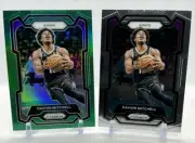Davion Mitchell 2023-24 Panini Prizm 227 Base & Green Prizm Sacramento Kings Lot