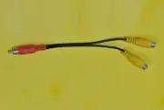 RCA Male to 2 Female RCA Shielded RCA Y Splitter Adapter M RCA to 2 Female RCA