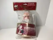 Vintage Santa Fibre Craft Mistletoe Memories 6" Air Fresheners Doll W Pattern
