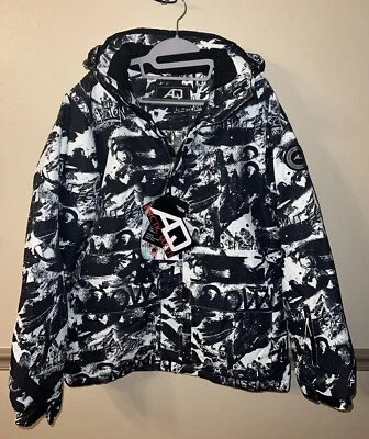 Arctic Queen Men’s Ski Jacket Black/White Size Medium NWT