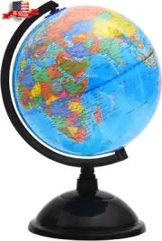 Educational World Globe for Kids Learning 8" Spinning Globe Stand for Geography