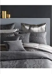 Donna Karan Moonscape King Duvet Cover,2Shams,Pillowcases+Dec.Pillow. Mew!