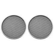 Speaker Grill Cover Black Protector, [for DIY] - 3"/Silver Frame/2Pcs