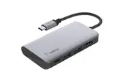 Belkin Connect USB Type-C 4-In-1 Multiport Adapter - Silver