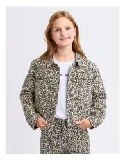 [Eve Girl] Briony Leopard Jacket (8 - 16 Years) in Print