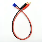 4.0mm Banana Male Plug to EC2 EC3 EC5 Male Connector Lipo Battery Balance Charging Cable 30cm Silicone Wire Charger Cabl
