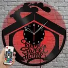 LED Vinyl Clock Sweet home LED Light Vinyl Record Wall Clock Home Decor 1809