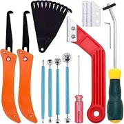 Keadic Grout Removal Tool Set - 22 Pcs with Grout Saw, Hand Saw, Cleaning Brush, Caulking Edge Tool