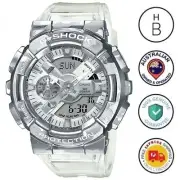 New Casio G-Shock S-Series Mens Watch Camo White Silver Ana Digi GM110SCM-1A
