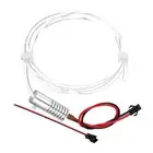 4mm 1m PMMA Side Glow Fiber Optic Cable Kit with 12V 1.5W LED Light Pink