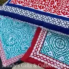 44cm Handcrafted Block Printed Cushion & Insert Choose from 3 styles RRP $40