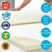 Laura Hill Mattress Foam Topper - Double 5cm High Density Mattress Protector Mat