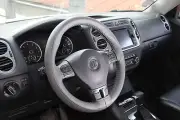 GREY PVC Leather Steering Wheel Wrap Cover W/Needle & Thread DIY Lexus Mazda NEW