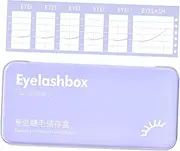 DEARMAMY 1Set False Eyelash Storage Box Magnetic Strip Versatile Organizer for False Eyelashes and Tools Space Saving Makeup Case for Travel and Home Use