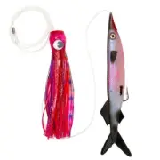 Trolling Octopus Soft Bait Combo 11 Inch Tied Hook Fish Shape Soft Bait Set M8Z9