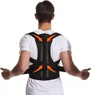 Plus Size 5XL Posture Corrector Adjustable Full Back Brace Relieve Back And Waist Pain Women Men Shoulder And Neck Stretcher Students Teens Scoliosis Hunchback Correction(3X-Large)