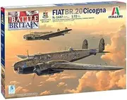 Italeri 1:72 Scale Fiat BR.20 Cicogna Battle of Britain Fighter Aircraft Model Kit