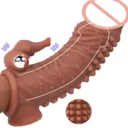 Penis-Extension Extender Sleeve Cock Sheath Girth Enhancer Enlarger-Male-Condoms