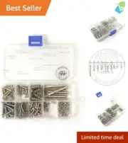 Comprehensive 149-Piece Electric Guitar Screw Assortment with Organizer Box