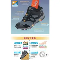 在飛比找蝦皮購物優惠-【日本 MOONSTAR】男 4E防水止滑透氣寬楦登山健走鞋