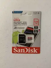 New Sandisk 128GB MicroSD W/ Adapter for Nintendo Switch, Samsung Galaxy, Camera