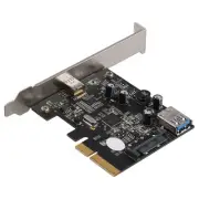 Adapter Card PCI-E 4X to USB3.1 Expansion Card 10G Rear Adapter6175