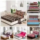 Mandala Floral Flat/Fitted Sheet Set Mattress Protector Queen/King Size Bedding