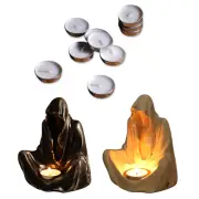 Faceless Ghost Candlestick Resin Grim Reaper Candlestick for Home Party Supplies
