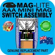 MAGLITE UPGRADE MINI 2AAA SWITCH ASSEMBLY FLASHLIGHT TORCH GENUINE PART AU