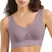 [Generic] Bras for Women Full Coverage Comfortable Seamless Bralettes Breathable Soft Workout Running Sleep Bra