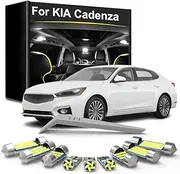 12Pcs LED Bulb Interior Lights Lamp Kit, For Kia Cadenza K7 2010-2012 2013 2014 2015 2016 2017 2018 2019 Car Accessories