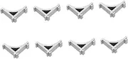 STOBAZA Refrigerator Side Shelf Support Hooks Pack Freezer Shelf Clips for Fridge Organisation and Easy to Install