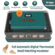 New Fully Automatic Egg Incubator Hatch Turning Chicken Eggs Poultry 25 Egg LED