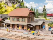 Noch 66007 HO Scale Honau Station and Loading Ramp -- Laser-Cut Kit