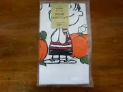 Vintage NOS Hallmark Peanuts 44x44 The Great Pumpkin Patch Bridge Table Cover