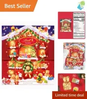 Premium 4.5 oz. Teddy Bear Assorted Chocolate Advent Calendar - Kids & Adults
