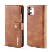 DG.Ming iPhone 11 Detachable Classic Folio Case Cover Apple iPhone11 [Brown]