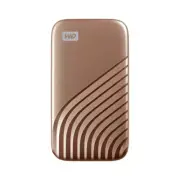 WD My Passport SSD, 1TB, Gold color, USB 3.2 Gen-2, Type C & Type A compatible