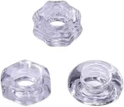 3 Pieces Elastic Texture Delay Ring Silicone Long Lasting Enhancement Ring for Men, Couple Delay Ring Fitness Ring Silicone Delay Ring